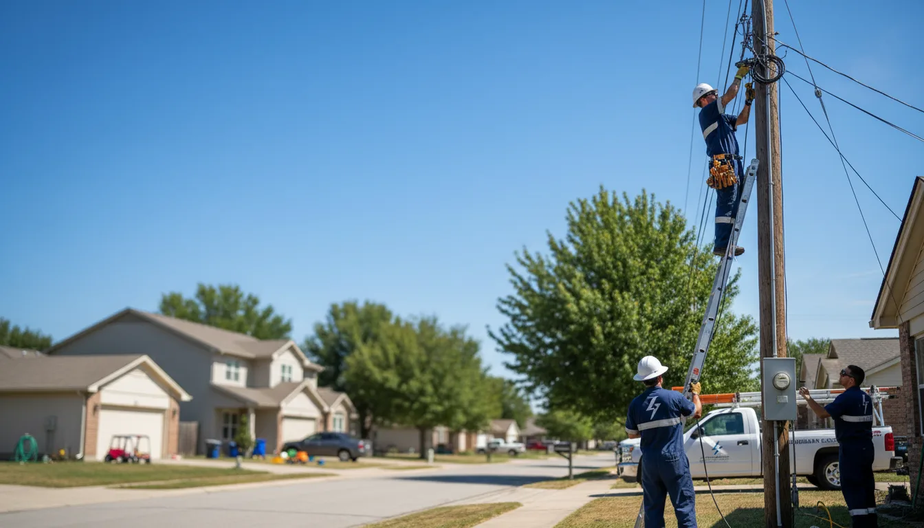 Residential electrician providing installation services in Rollingstone, MN